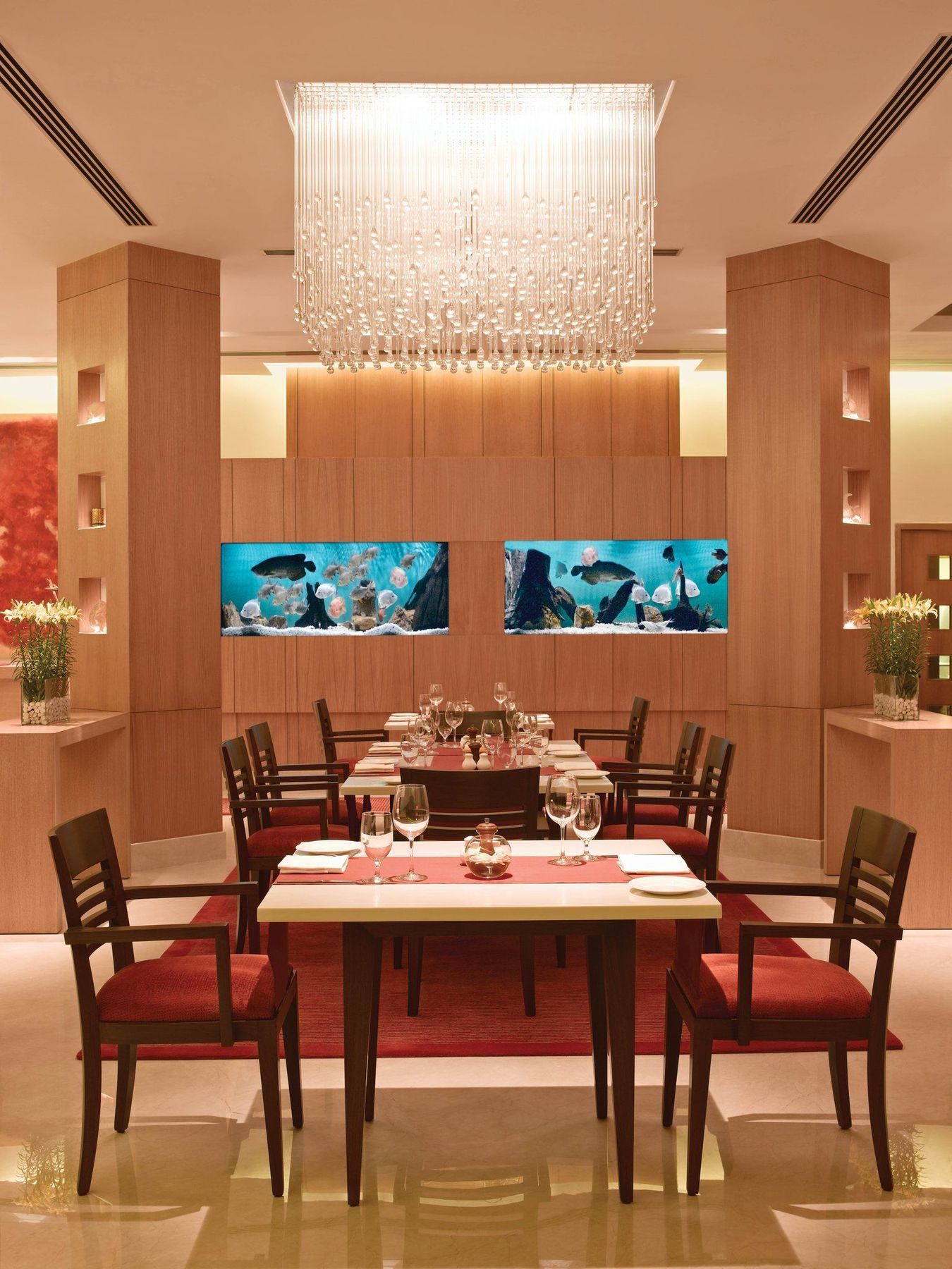 Trident Chennai Restaurante foto The dining room at the hotel